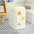 Axyaa Mini Fridge Pen Holder & Desk Organizer: Cute, Kawaii, Creative Storage Box