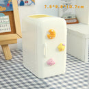 Axyaa Mini Fridge Pen Holder & Desk Organizer: Cute, Kawaii, Creative Storage Box