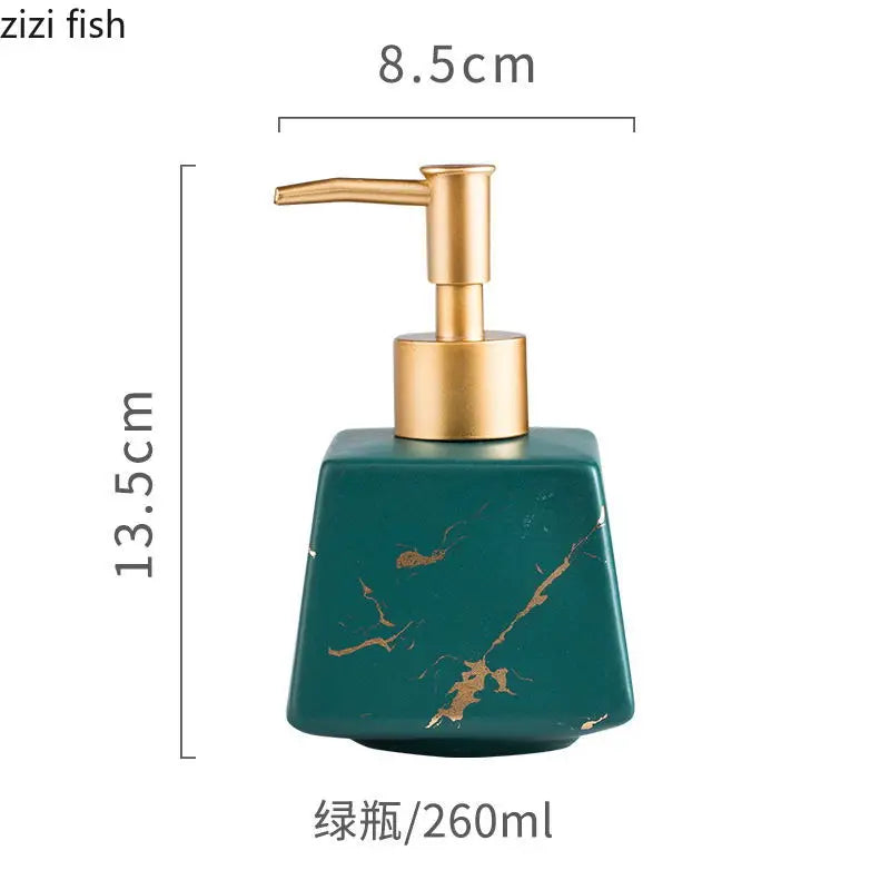 Axya Marbling Lotion Bottle Soap Dispenser for Bathroom Handwashing Fluid
