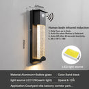 Axyaa Crystal LED Wall Light with PIR Motion Sensor for Outdoor Street Lamp