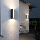Axyaa LED Outdoor Wall Light Waterproof Sconce 4W Black Aluminum for Porch Garden