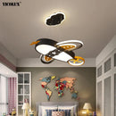 Axya LED Chandelier: Modern Airplane Pattern Kid's Room Pendant Lighting