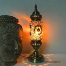 Axyaa Vintage Turkish Mosaic Table Lamp Handcrafted Glass Night Light