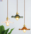Axyaa Nordic Glass LED Pendant Light for Bedroom, Living Room, Bar
