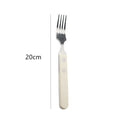 Axyaa Stainless Steel Ivory White Handle Cutlery Set for Home Dining