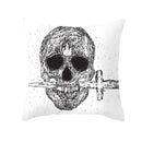 Axyaa Halloween Anime Polyester Cushion Cover Ghost Skull Pumpkin Throw Pillow