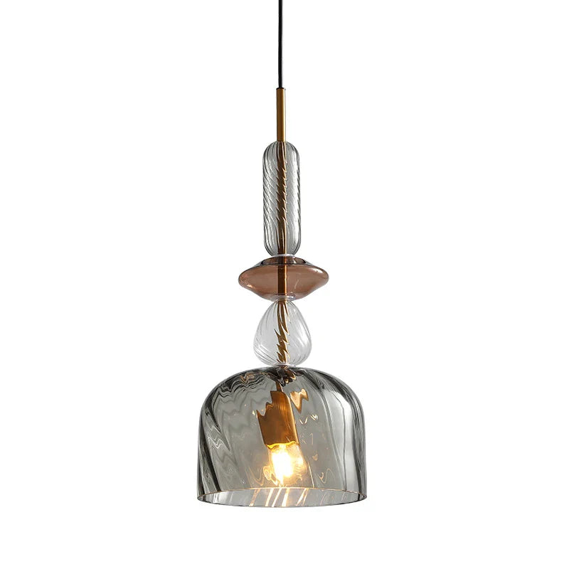 Axyaa Nordic LED Glass Pendant Lights for Bedroom Living Room Bar Cafe