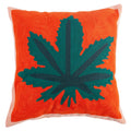Axyaa Floral Embroidery Pillow Cover 45x45cm Soft Cozy Home Decor