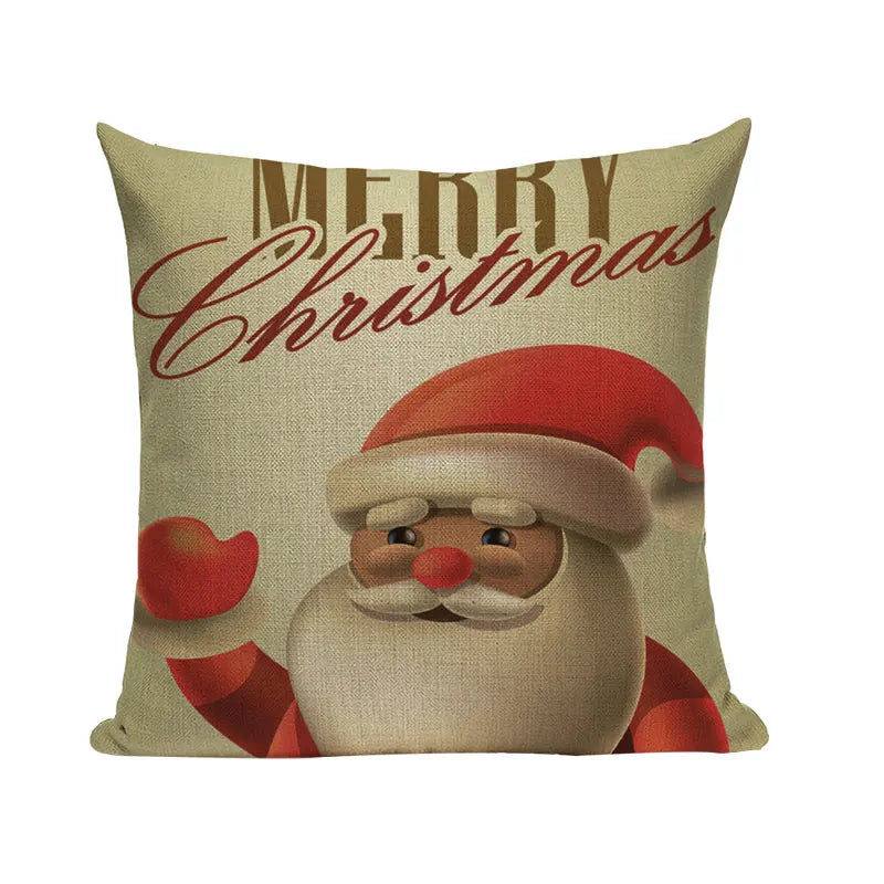 Axyaa Christmas Birthday Cushion Cover 45X45cm - Bedroom Sofa Decor Cojines