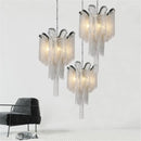 Axyaa Tassel Pendant Aluminum Chain Chandelier for Living Room Kitchen