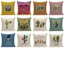 Axyaa Cactus Desert Decor Pillow Covers Scenery Floral Cushion Case