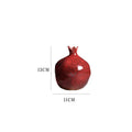 Axyaa Red Pomegranate Flower Vase: Modern Home Decor Ornament