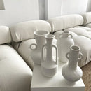 Axya Ceramic Flower Vase, Modern Nordic Decor, Dried Flowers, Living Room & Bedroom Decoration