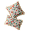 Axyaa Floral Cushion Cover with Tassels - Home Decor for Living Room, Bedroom, Chair