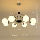 Axyaa Glass Ball Chandelier - Luxury Nordic Design for Living Room Lighting