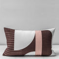 Soft Chenille Geometric Cushion Cover 45x45 for Neutral Home Decor - Axyaa