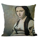 Art Oil Painting Pearl Girl Cushion Cover 45*45cm Axyaa Home Decor Art Accessories