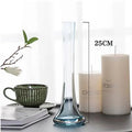 Axyaa Oblique Glass Vase for Flowers - Modern Desk Home Decor