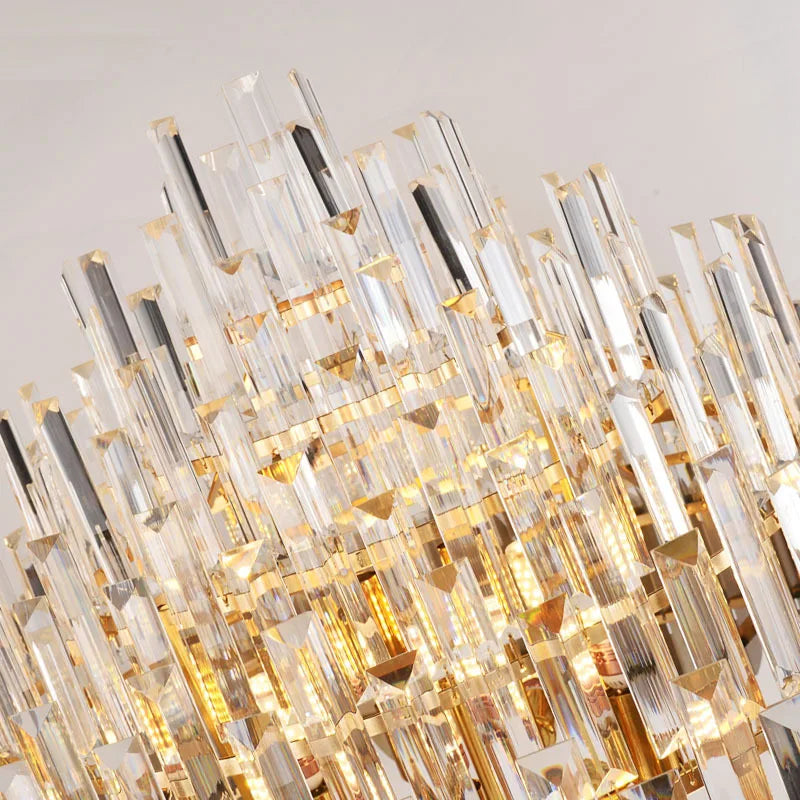 Axyaa Crystal Chandelier: Modern Luxury Lighting for Dining Room, Bedroom 2024 Collection