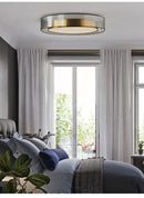 Axya Copper Pendant Light: Nordic Luxury Minimalistic Bedroom Lamp