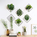 Axya Nordic Grid Iron Wall Decor for Home Tea Shop Dorm