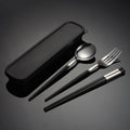 Axyaa Stainless Steel Cutlery Set with Box - Travel Friendly Utensils