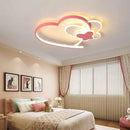 Pink Heart Chandelier by Axyaa - Nordic Ceiling Light for Kids Room