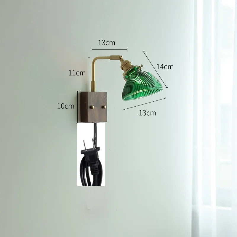Axyaa Clear Glass LED Wall Lights Modern Nordic Wall Lamp