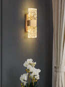 Axya Modern Crystal Wall Lamp for Living Room Background Bedside Wall Light