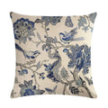 Axyaa Bird Print Cotton Linen Cushion Cover 45X45cm