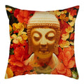 Buddha Pattern Throw Pillow Cover by Axyaa for Home, Car, Sofa Décor