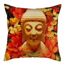 Buddha Pattern Throw Pillow Cover by Axyaa for Home, Car, Sofa Décor