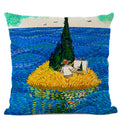 Van Gogh Self Portrait Cushion Cover by Axyaa - Home Decor