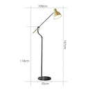 Axyaa Metal Art Long Arm Floor Lamp for Modern Indoor Lighting and Reading