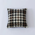 Axyaa Houndstooth Fur Cushion Cover - Nordic Living Room Sofa Decor