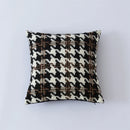 Axyaa Houndstooth Fur Cushion Cover - Nordic Living Room Sofa Decor