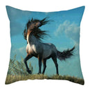 Axyaa Galloping Horse Cushion Cover 45X45CM for Bedroom Sofa Chair