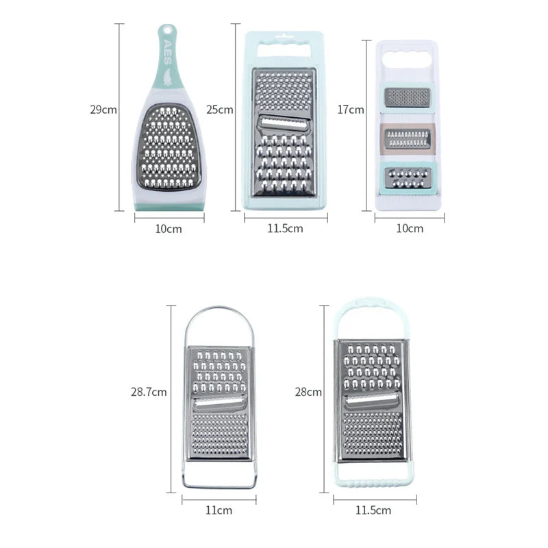 Axyaa Stainless Steel Grater & Slicer for Fruits, Vegetables, and Potatoes