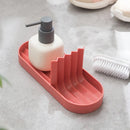 Axyaa Drain Storage Rack Sponge Soap Holder - Bathroom & Kitchen Organizer