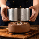 Axyaa Stainless Steel Round Mold for Tiramisu & Mousse Cake Decorating