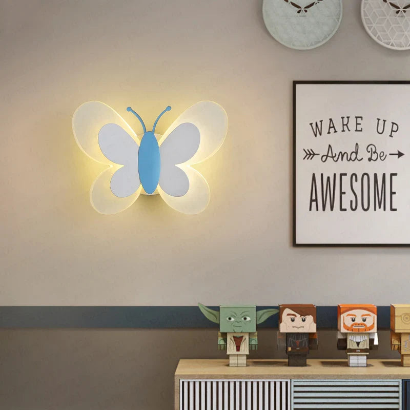 Axya Butterfly Girl Room Lamp - Cartoon Children's Creative Energy-Saving Lighting