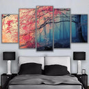 Axyaa Cherry Blossom Tree Canvas Wall Art Print for Modern Home Decor