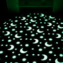 Axyaa Round Noctilucent Carpet for Living Room Decor and Kid Play Mat