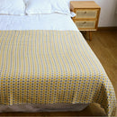 Axyaa Navy Blue Checkered Knit Throw 130x240cm