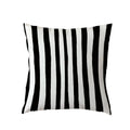 Zebra White Geometric Trilateral Watercolor Cushion Covers by Axyaa