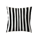 Zebra White Geometric Trilateral Watercolor Cushion Covers by Axyaa