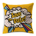 Axyaa POP Art Pineapple Throw Pillow Cover - Modern Decorative Cushion