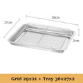 Axyaa Stainless Steel Baking Pan Cooling Rack Grid Bread Pastry Tray BBQ Oil Filter