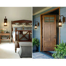 Axya Retro Metal Wall Light with Glass Shade - Industrial Style Lighting