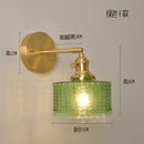 Nordic Brass Wall Lamp Small Copper Glass LED Wall Sconce – Axyaa